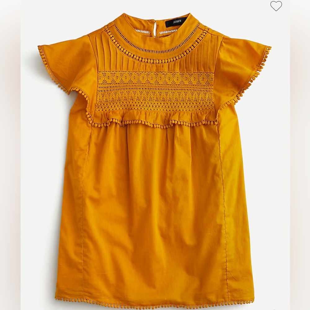 J. Crew Flutter Sleeve Top